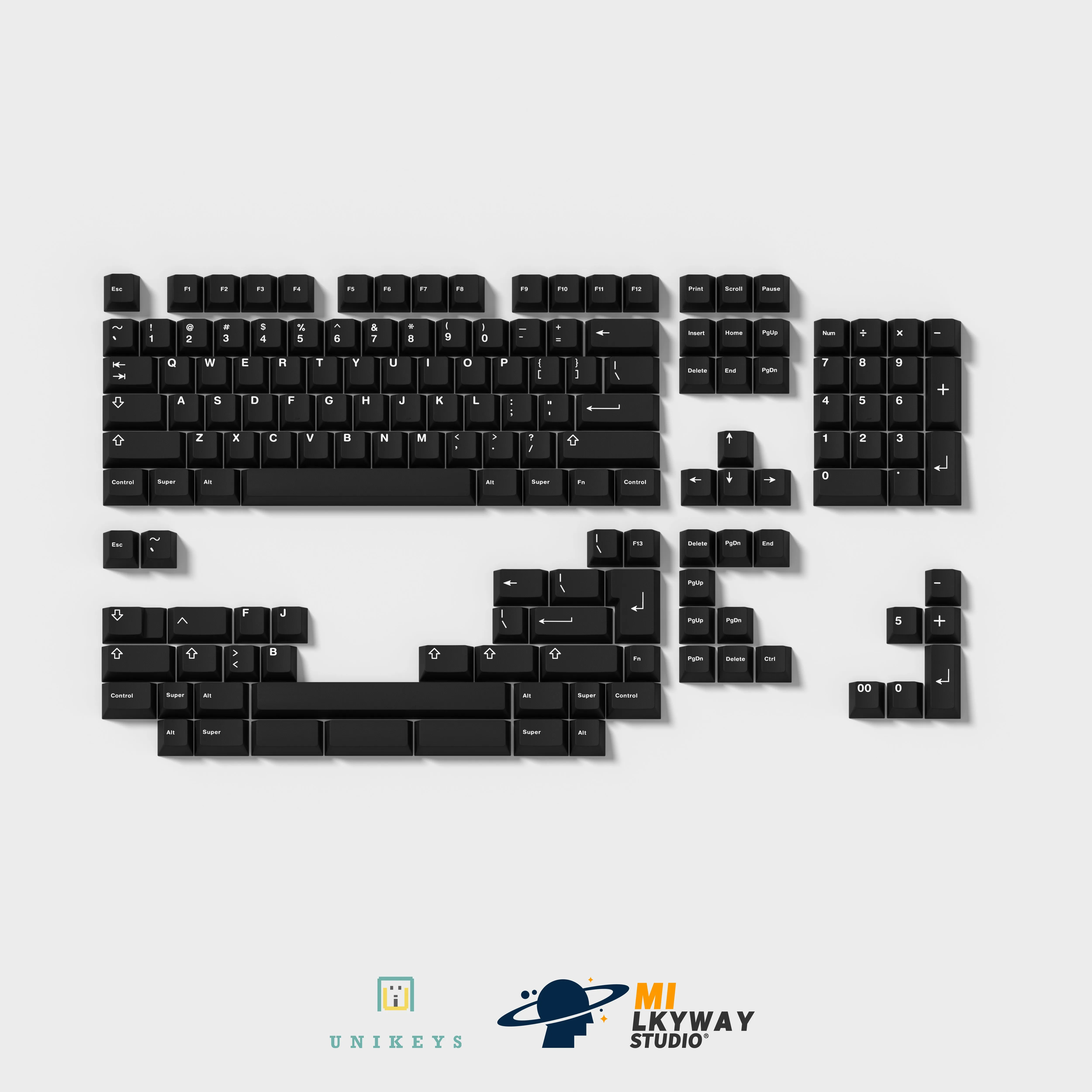 Mechanical Keypad Home MMO Gaming MILKYWAY X UNIKEYS WOB PBT DYE-SUB KEYCAP SET