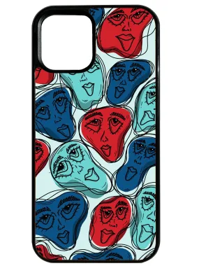 Hybrid Grip Finish Funky Faces in Red