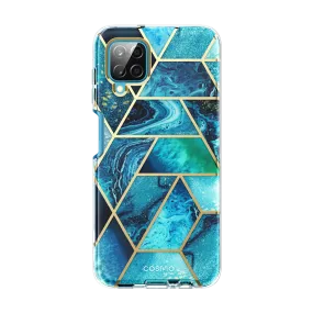Modern Grip Design Galaxy A12 Cosmo Case - Ocean Blue