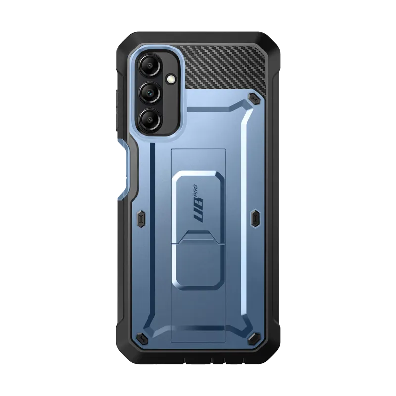 Galaxy A14 Unicorn Beetle Pro Rugged Holster Case-Metallic Blue Light Touch