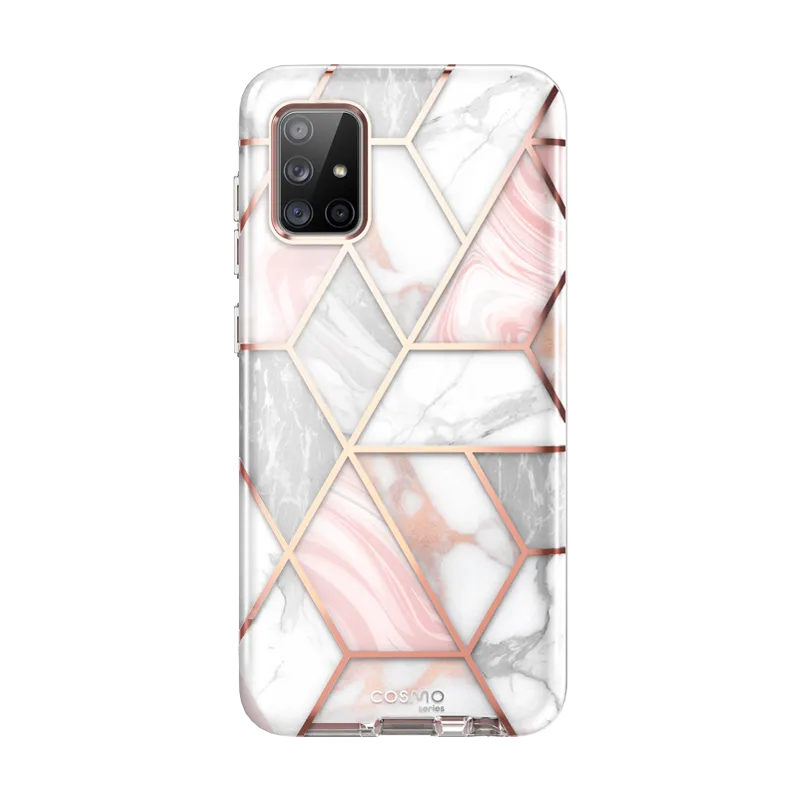 Galaxy A51 5G Cosmo Case - Marble Pink Strong Outline