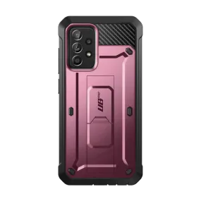 Rugged Grip soft look Galaxy A53 Unicorn Beetle PRO Rugged Holster Case-Burgundy