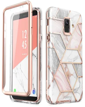 Galaxy A6-Marble Pink Modern Detail