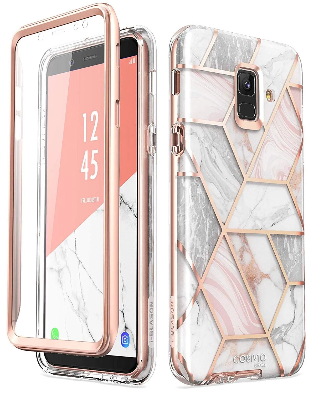 Galaxy A6-Marble Pink Modern Detail