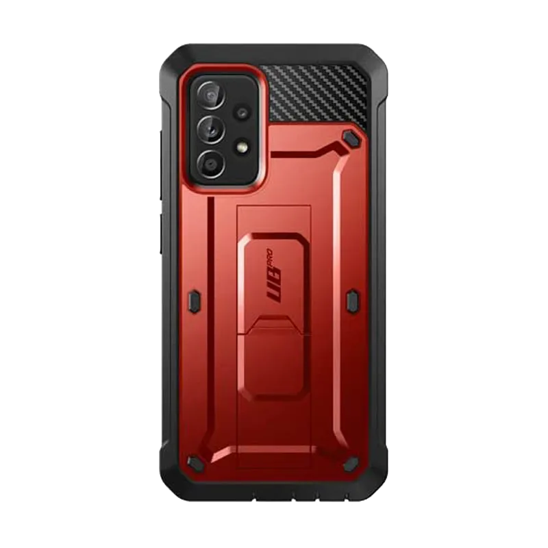 Galaxy A72 Unicorn Beetle Pro Rugged Holster Case-Metallic Red Durable Detail