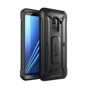 Hand Feel Galaxy A8 Plus Unicorn Beetle Pro Rugged Case-Black