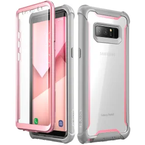Galaxy Note 8 Ares Case - Pink Flexible Detail Clear Frame