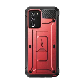 Modern Grip Matte Detail Galaxy Note20 Ultra Unicorn Beetle PRO Rugged Holster Case-Metallic Red