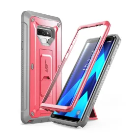 Galaxy Note9 Unicorn Beetle Pro Rugged Holster Case-Pink Protective Form Texture Premium Build