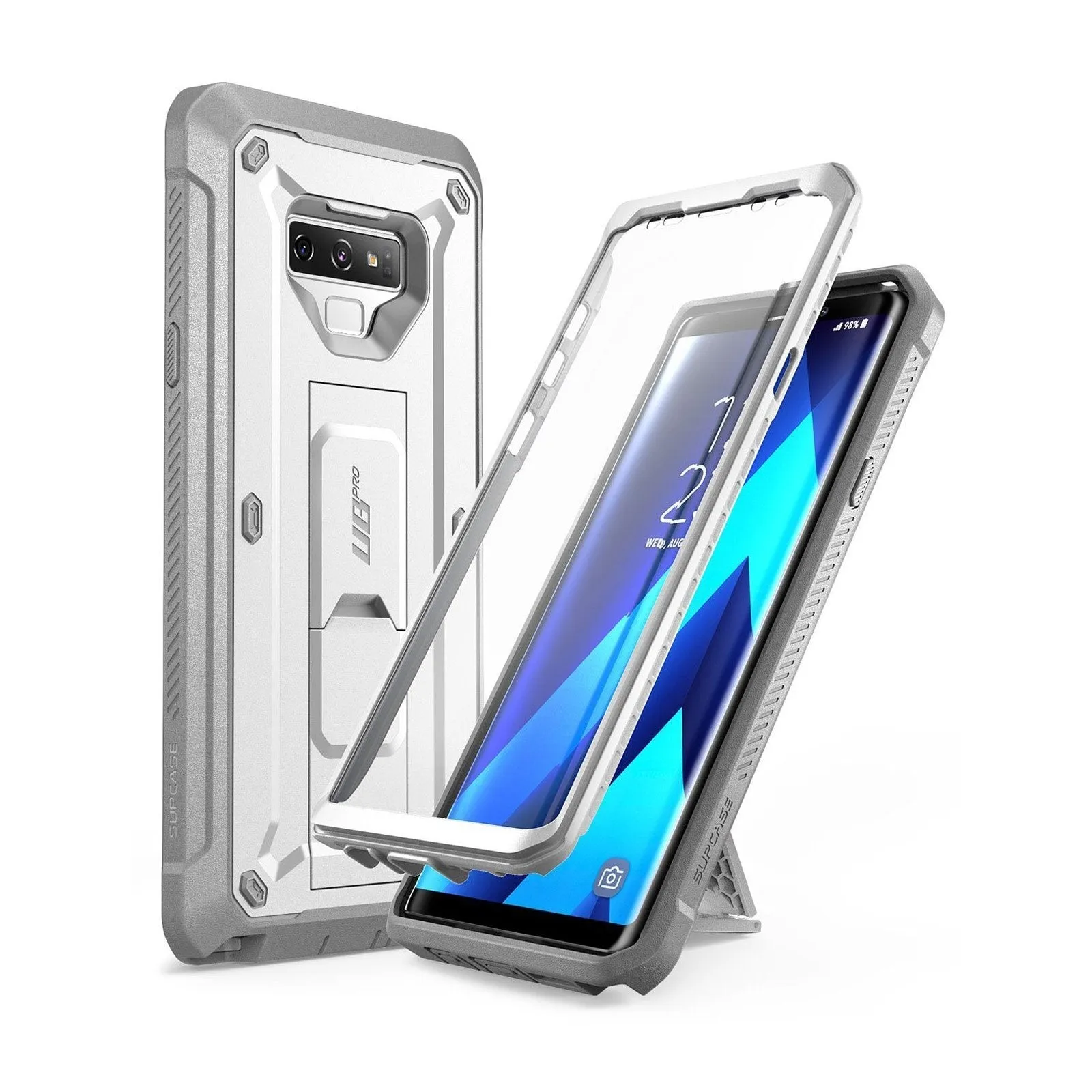 Galaxy Note9 Unicorn Beetle Pro Rugged Holster Case-White Modern Look Finish
