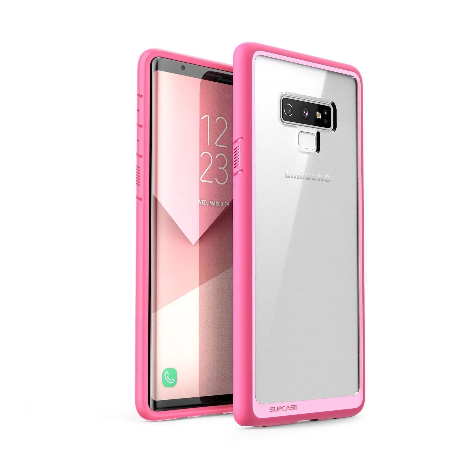 Galaxy Note9 Unicorn Beetle Style Slim Clear Case-Pink Anti scratch Minimal Texture