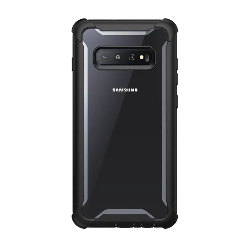 Galaxy S10 Ares Case - Black Minimal Build Texture
