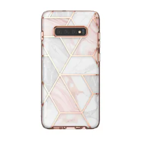 Smooth Edge Design Polished Layer Galaxy S10 Plus Cosmo Case - Marble Pink