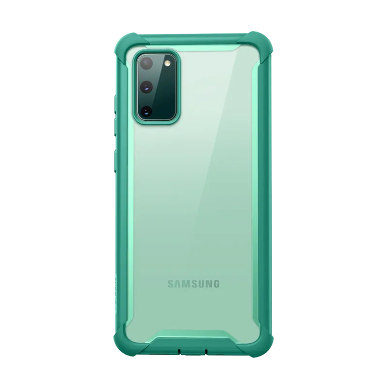 Galaxy S20 FE 5G Ares Clear Rugged Case - Mint Green Soft Frame Fashion Touch