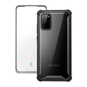 Galaxy S20 Plus Ares Clear Rugged Case (with Screen Protector) - Black Premium Quality Drop Shield