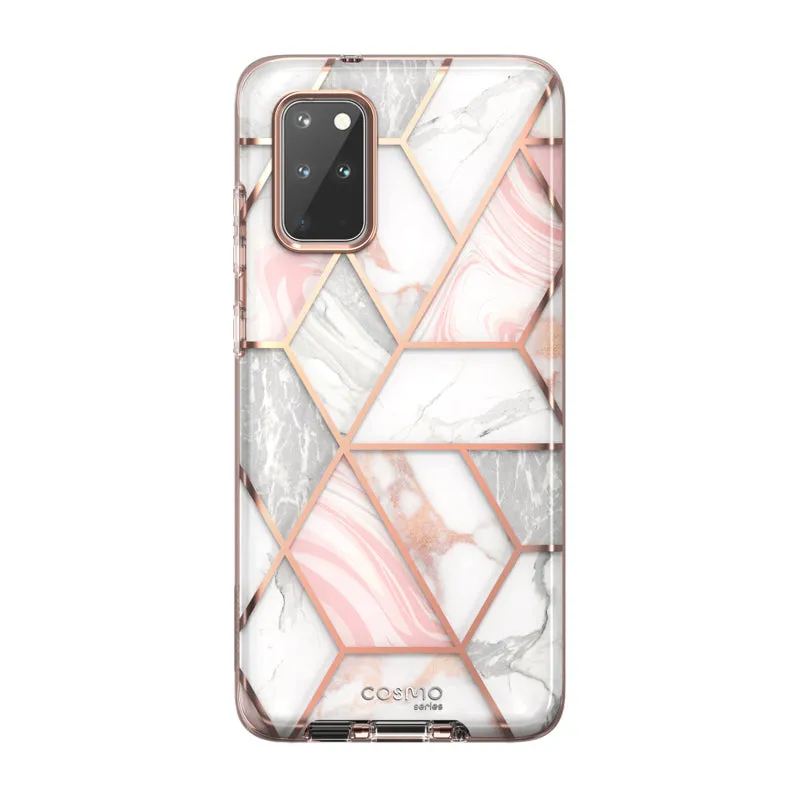 Matte Layer Outdoor Design Galaxy S20 Plus Cosmo Case - Marble Pink