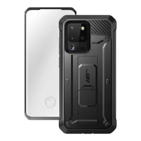 Classic Finish Galaxy S20 Ultra Unicorn Beetle Pro Rugged Case (with Screen Protector)-Black