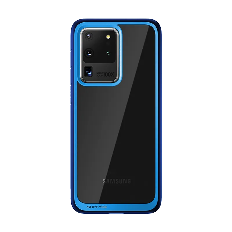 Galaxy S20 Ultra Unicorn Beetle Style Slim Clear Case-Navy Compact Feel