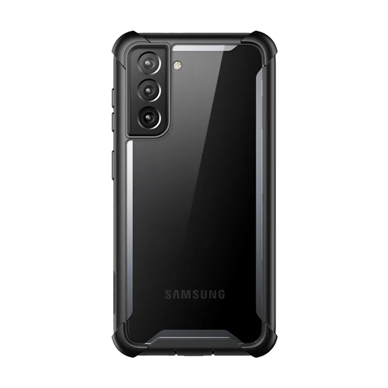 Galaxy S21 Plus Ares Clear Rugged Case - Black Comfort Texture Finish