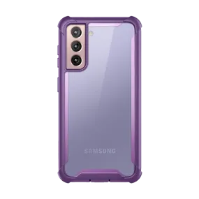 Galaxy S21 Plus Ares Clear Rugged Case - Purple Clear Pattern