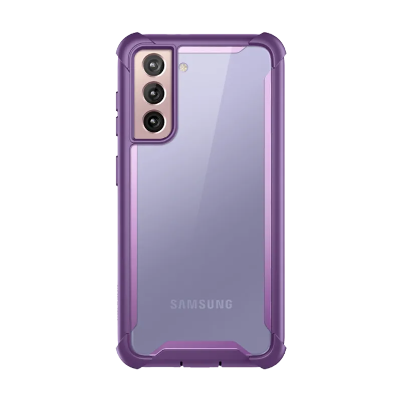 Galaxy S21 Plus Ares Clear Rugged Case - Purple Clear Pattern