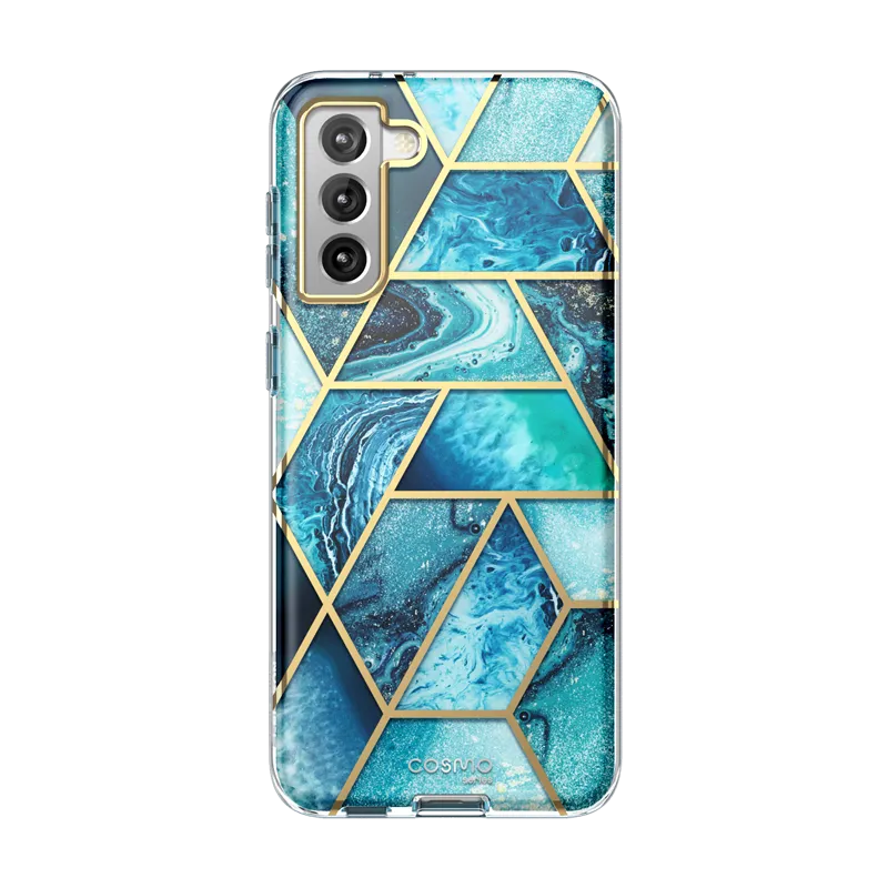 Fashion Choice Vivid Pattern Galaxy S21 Plus Cosmo Case - Ocean Blue