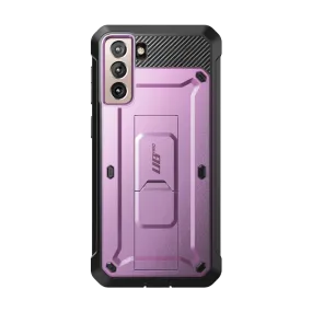 Flexible Material Stylish Detail Galaxy S21 Unicorn Beetle Pro Rugged Case-Metallic Purple