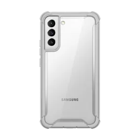 Galaxy S22 Ares Clear Rugged Case -  Gray Soft Build Texture Smooth Pattern Design