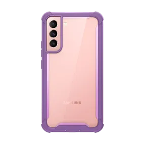 Refined Pattern Premium Surface Galaxy S22 Plus Ares Clear Rugged Case -  Purple