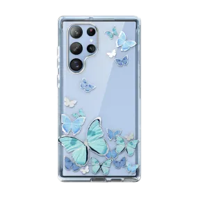 Modern Detail Galaxy S22 Ultra Cosmo Case - Blue Butterfly