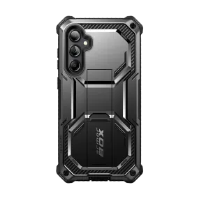 Smooth Form Texture Rugged Frame Design Galaxy S23 FE Armorbox Rugged Case - Black