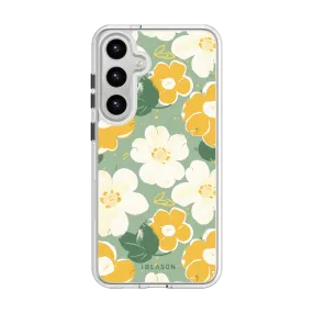 Galaxy S23 Halo MagSafe Cute Phone Case - Spring Blooms Clear Frame Smooth Shape