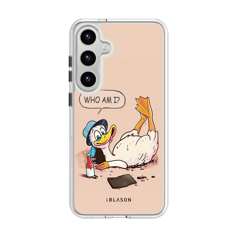 Smooth Texture Pattern Shock Layer Galaxy S23 Plus Halo MagSafe Cute Phone Case - Quackin Around