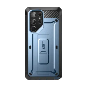 Soft Texture Galaxy S23 Ultra Unicorn Beetle PRO Rugged Case-Metallic Blue