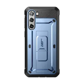 Polished Touch Color Pattern Galaxy S23 Unicorn Beetle PRO Rugged Case-Metallic Blue