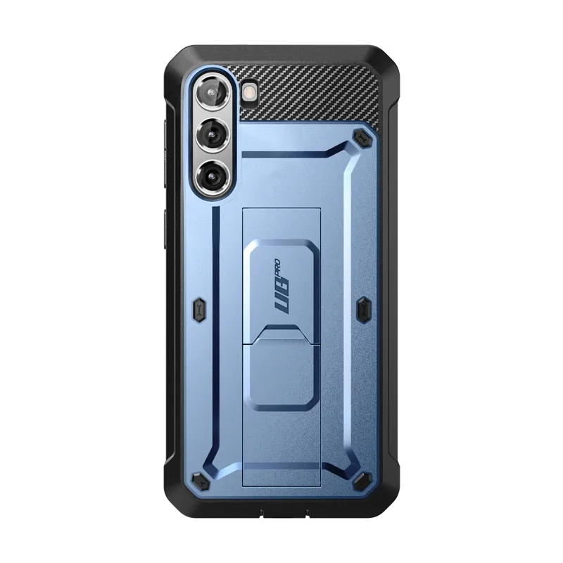 Polished Touch Color Pattern Galaxy S23 Unicorn Beetle PRO Rugged Case-Metallic Blue