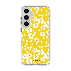 Galaxy S24 Halo MagSafe Cute Phone Case - Dreamy Floral Protective Design Clear Pattern