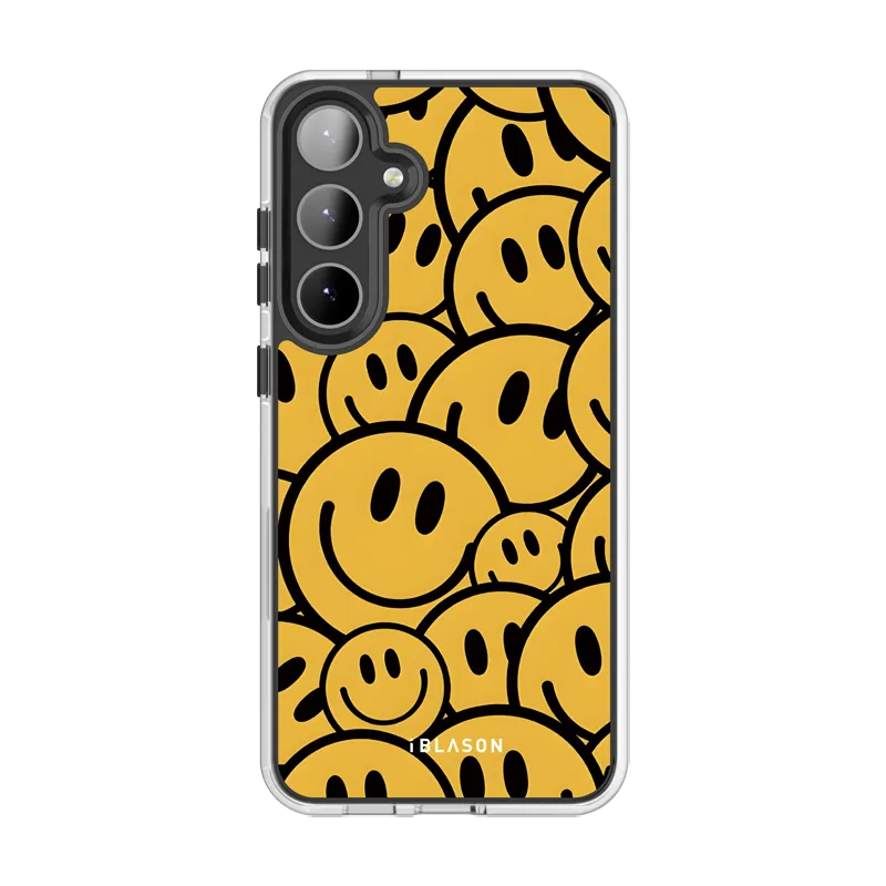 Soft Finish Texture Galaxy S24 Halo MagSafe Cute Phone Case - Summer Smiles