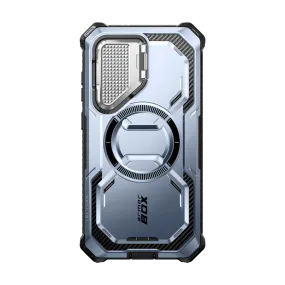Galaxy S24 Plus Armorbox Protective Phone Case - Metallic Blue Urban Style