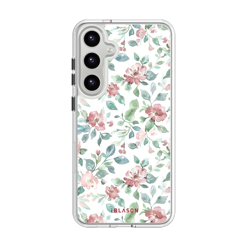 Minimal Pattern Galaxy S24 Plus Halo MagSafe Cute Phone Case - Garden Party