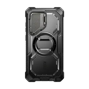 Galaxy S24 Ultra Armorbox Protective Phone Case - Black Grip Texture Compact Shell