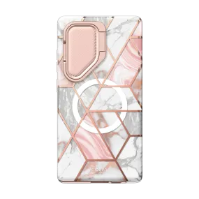 Galaxy S24 Ultra Cosmo Cute Case -Marble Pink Gloss Layer Finish
