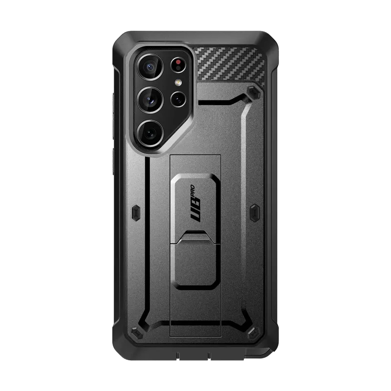 Shock Surface Lightweight Grip Galaxy S24 Ultra Unicorn Beetle PRO Rugged Case-Black