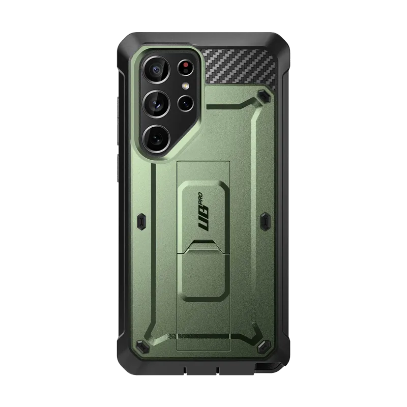 Matte Protection Lightweight texture Galaxy S24 Ultra Unicorn Beetle PRO Rugged Case-Dark Green