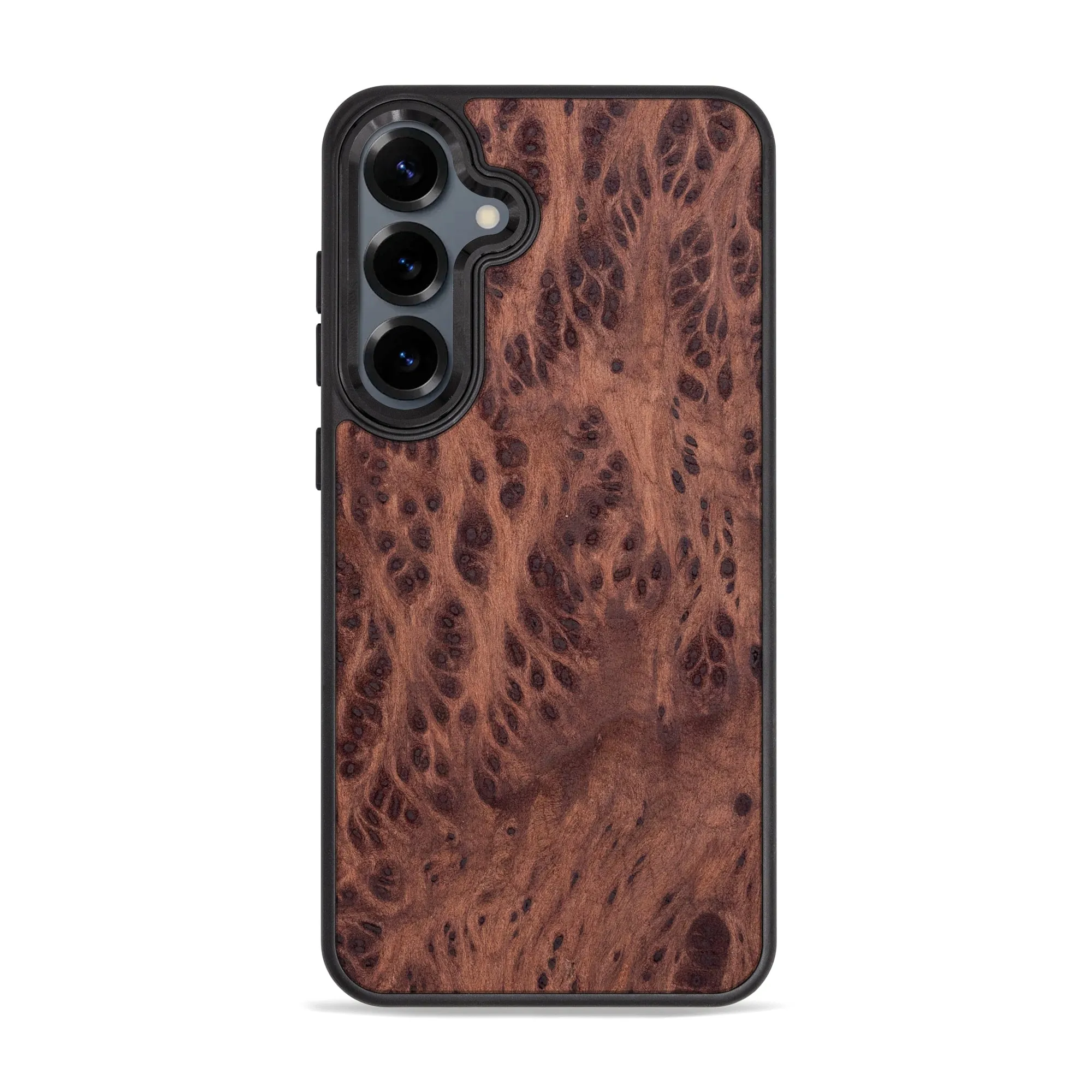 Sleek Finish Hybrid Look Galaxy S25 Slim Wood Case