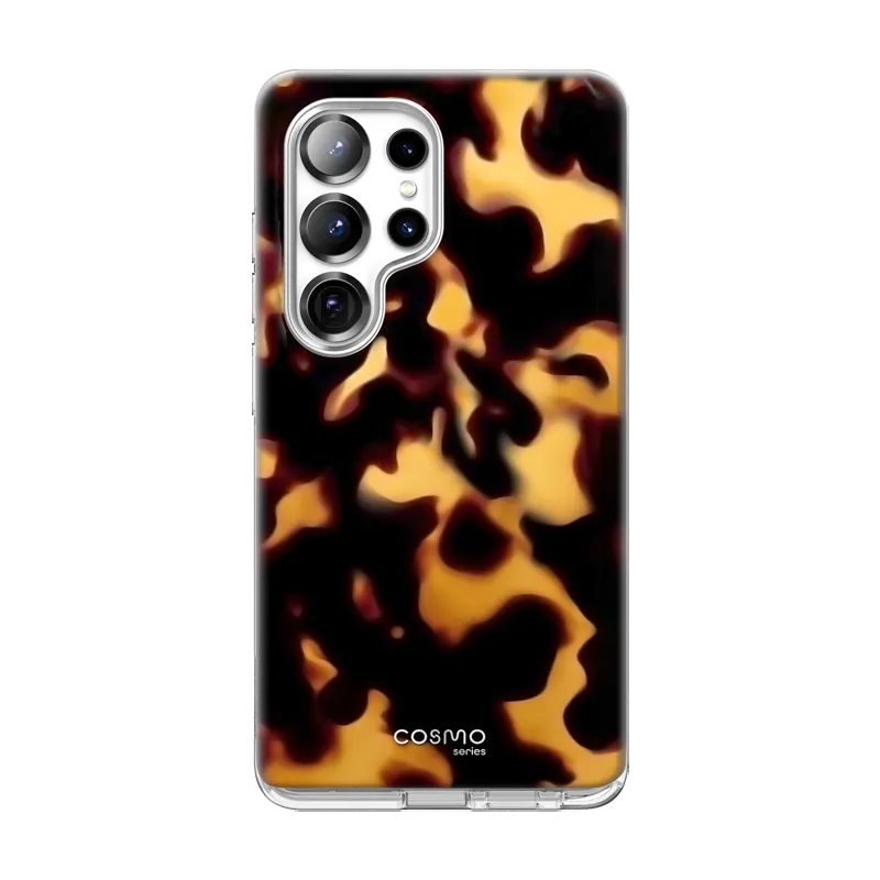 Galaxy S25 Ultra Cosmo Cute Case -Tortoise Shell Stylish Form