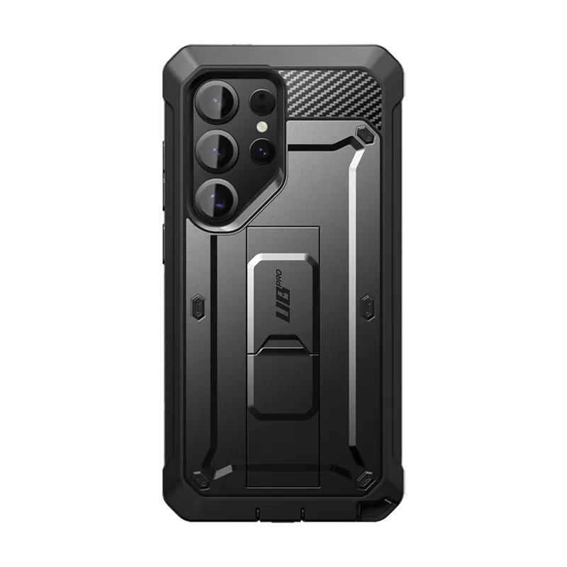 Galaxy S25 Ultra Unicorn Beetle PRO Rugged Case-Black Classic Texture Modern Pattern