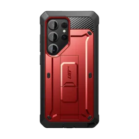 Minimal Frame Galaxy S25 Ultra Unicorn Beetle PRO Rugged Case-Metallic Red