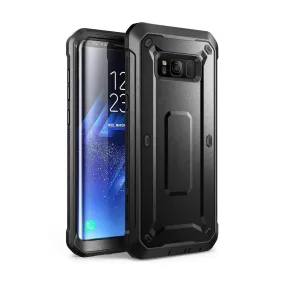 Galaxy S8 Plus Unicorn Beetle Pro Full Body Holster Case with Screen Protector-Black Polished Finish
