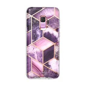 Ultra light Durable Texture Finish Galaxy S9 Cosmo Case - Marble Purple